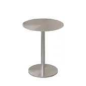 360Home Gastronomiemöbel Edelstahl Bistrotisch Rund für Bar Café Gewerbe 60x75cm【BXG-BY60】