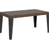 Itamoby Ausziehtisch 160/244x80 cm Flammennuss Beine anthrazit