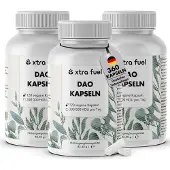 XTRA FUEL DAO vegane DiAminOxidase - 360 Kapseln für bis zu 300.000 HDU pro Tag 127 g