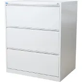 Stier Hängeregistraturschrank, 3 Schubladen, zweibahnig, für 480 DIN A4 Hängemappen, 1020x790x620mm