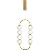 Maytoni Pendelleuchte Amulet LED incl. Gold aus Silicone und Glas , Metall 700 Lumen 16W für Küche, Schlafzimmer, Wohnzimmer, Esszimmer, Lobby