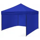 BDW Pavillon, Zelt, Partyzelt für Garten, Terasse, Messe - Pavillon, Blau