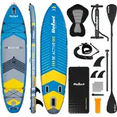 Rebel Aufblasbares SUP-Board mit Schwimmsitz 335 cm Paddelset