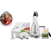 Unold -Zauberstab M 200 Superbox, Stabmixer mit Zubehör, bis 17.000 U/Min, 90750, Weiß