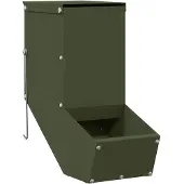 vidaXL Kaninchenfütterer Olive Grün 12,5 x 26 x 28,5 cm