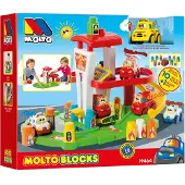 MOLTO Feuerwehrstation Mit Elektronischen Autolichtern Mehrfarbig 12-24 Months Kinder Mehrfarbig 12-24 Months