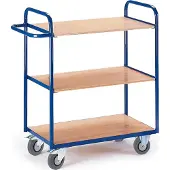 ROLLCART Bürowagen ohne Wände, 1000 x 500 mm, Tragkraft 150 kg