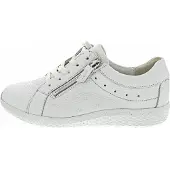 Waldlaufer Schnürhalbschuhe in weiss/weiss kombi, Gr. 6.5