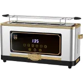 Kaiser T 4000 R Retro-Toaster 6 verschiedene Toaststufen, Auftaufunktion, Aufwärmfunktion, Brötchenaufwärmrost