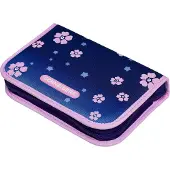Schneiders Federmäppchen Pencil Case Blue Bloom rosa