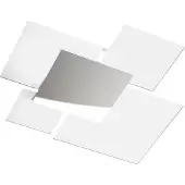 TOP LIGHT Moderne Deckenleuchte 1088/70-BI Weißglas 4xE27
