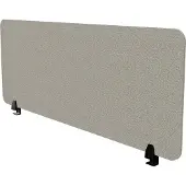 Assmann Schreibtischtrennwand VITECO 140cm Harbor Schwarz Grau, 140x56cm