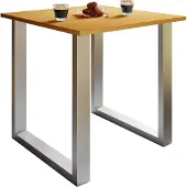 VCM Premium Holz Esstisch | H. 76 x B. 80 x T. 50 cm | Küchentisch Speisetisch Tisch Xona U