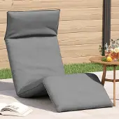 Prolenta Maison Exclusive - Sonnenliege Klappbar Grau 175x54x8,5 cm Oxford-Gewebe