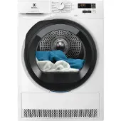 Electrolux EW6HA19G, Freistehend, Frontlader, Wärmepumpe, Weiß, Tasten, Drehregler, Rechts