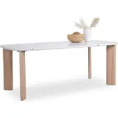 SANSIBAR Living Esstisch SANSIBAR HALBJERG LBH 200x100x76 cm weiß Esszimmertisch