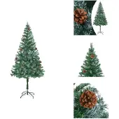 vidaXL Künstlicher Weihnachtsbaum mit Tannenzapfen 180 cm - Weihnachtsbäume