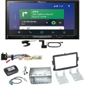 Pioneer AVH-Z9200DAB Android Auto Carplay Einbauset für Dacia Duster Lodgy Logan