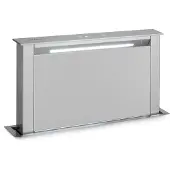 Klarstein Royal Flush Eco Dunstabzugshaube 60 cm - Versenkbar, 576 m³/h Abluft, Touch-To-Slide, LED-Beleuchtung, A+ , Edelstahl & Glas, Umluft & Abluft