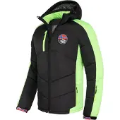 Nebulus Skijacke HILL Herren, Outdoorjacken , Funktionsjacke , P4961 - Herren, schwarz-lime, L