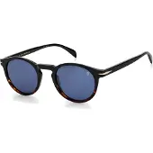 David Beckham DB 1036/S BLACK HAVANA/BLUE GREY 49/23/145 Herrenbrillen Sonnenbrillen