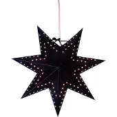 Best Season Papierstern "Bobo" ca. 34 cm Ø, incl. Kabel, Farbe schwarz, 236-52