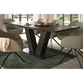 Inn.Furn Esstisch "Home-X" in grau Tisch ausziehbar 150 - 190 cm, bis 8 Personen