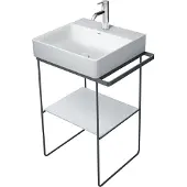 Duravit DU Metallkonsole BS DuraSquare 235312 565x451,HV+50mm,HH li/re,schwarz matt