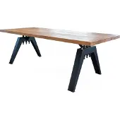 KAWOLA Esstisch REY Akazie massiv Gerade Kante 260x100cm
