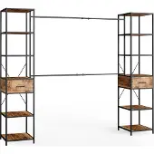 Vicco Kleiderschrank Fyrk Eiche rustikal 180 x 187 cm, Model 34193