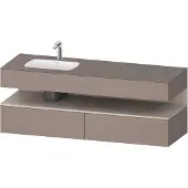 Duravit Einbauwaschtisch-Möbel-Set Qatego 160x50x60cm, Kon-WTU, B li, Tau m/bas ma