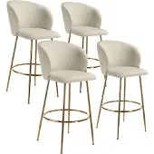 TecTake Barstuhl Luana 51 x 60 x 106 cm, Belastbarkeit 120 kg