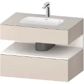 Duravit Einbauwaschtisch-Möbel-Set Qatego 80x55x60cm, w m/ta m, Kon-WTU, Nischenb