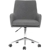 Miliboo - Design-Bürosessel Stoff Anthrazitgrau SHANA