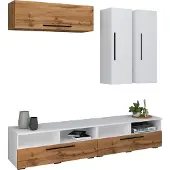 VCM TV Möbel | Wohnwand mit ausreichend Stauraum | Anbauwand | Maße H. 200 x B. 190 x T. 40 cm | Fernseh Möbel – Arila XL