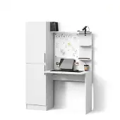 Livinity Schreibtisch Rina Weiß 122.9 x 168 cm, Model 57369