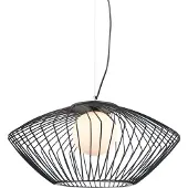 ITALUX MDM-3844-1 BK Zeno moderne Pendelleuchte 1x40W E27 IP20