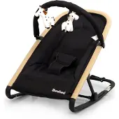Zesso Baninni Babywippe LuluX Schwarz - Holz