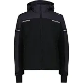 CMP Herren 4 Wege Stretch Skijacke mit abnehmbarer Kapuze schwarz 54