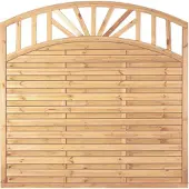 Tetzner & Jentzsch T&J FREIBURG Zaunelement Doppelbogen 180x180/160
