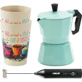 Stoneline Espressokocher 170 ml Set 4-teilig | Mint