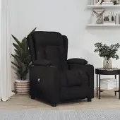 PUEAZU Relaxsessel Elektrisch Schwarz Stoff - Fernseh- & Relaxsessel &44838