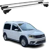 Omac Dachträger Grundtäger für VW Caddy 2015-2025 75kg Aluminium Silber 2 tlg