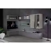 Xl Moebel Gmbh Wohnwand TV-Eckwand Wohnzimmer Set Wohnmöbel Modern Wohnzimmer