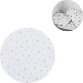 Chipolino 4-teiliges Bettwäsche Set, Kissen, Kissenbezug, Steppdecke, Bettlaken hellgrau