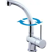 RAV Spültischmischer SEINA schwenkbar in Chrom - 25 cm SLEZAK