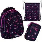 Astrabag Praktisches Set für Schulmädchen Cat's Eyes (ergonomischer Rucksack, Federmäppchen, Etui)