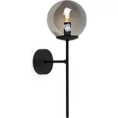 Light11 HOME Siena Schwarze Wandleuchte 1 Flache Graphitlampe E14