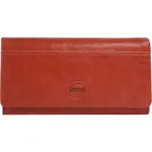 Bruno Banani Geldbörse , Damen, rot (coral), Leder, leicht glänzend, unifarben, Kleinlederwaren Geldbörse, echt Leder