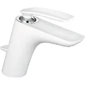 Kludi BALANCE Waschtisch-Einhandmischer, Einlochmontage, Auslaufhöhe 100mm, 520239175, Farbe: Weiß / Chrom